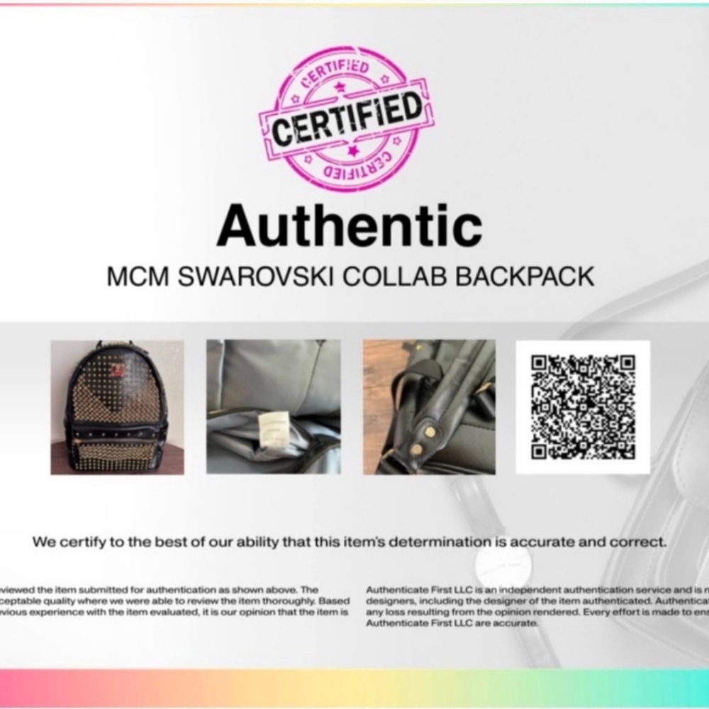 MCM/SWORSKY CRYSTALS BACKPACK COLLAB RARE - Picture 11 of 11